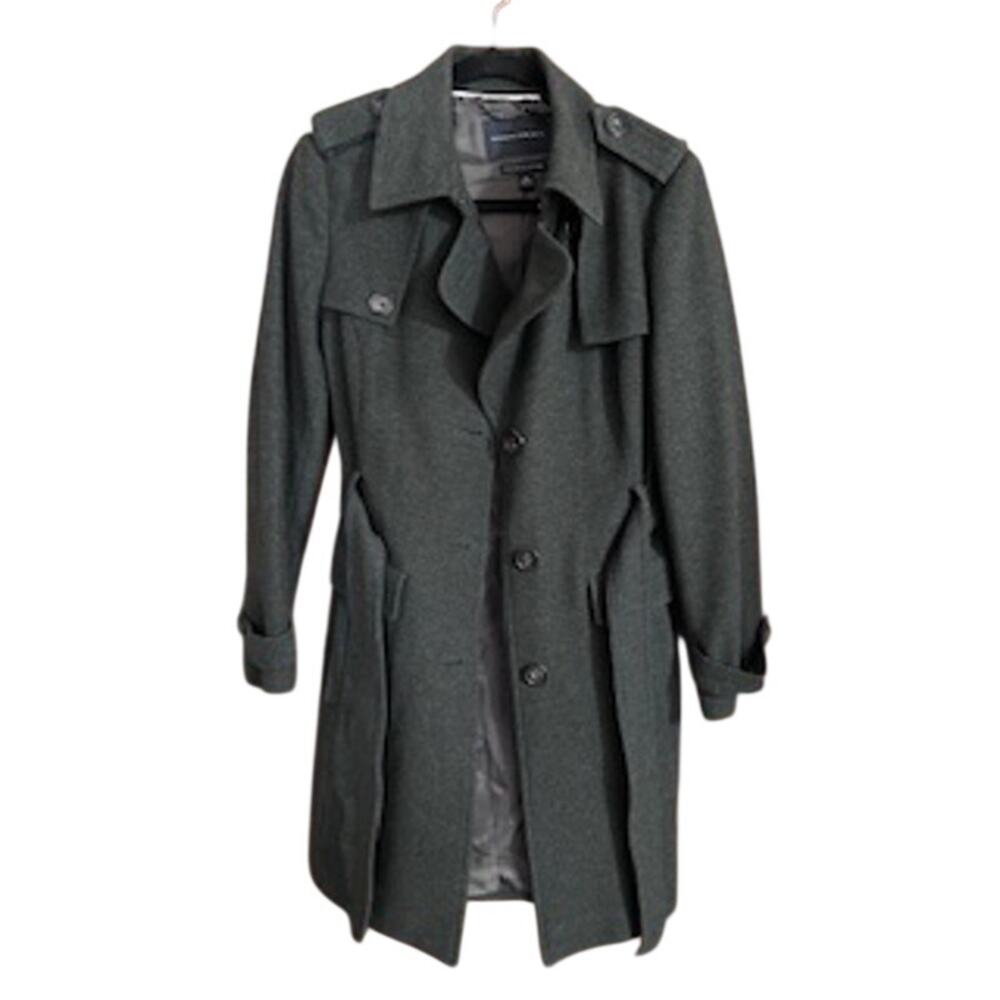 Banana Republic Women's sz M Wool Trench Military Coat